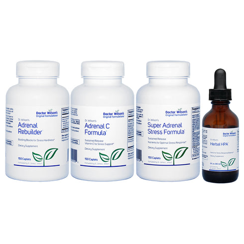 Image of products included in Adrenal Fatigue Quartet Programme HPA 150s